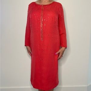 Made in Germany , Escada evening dress, silk 100%, brand new American size 6